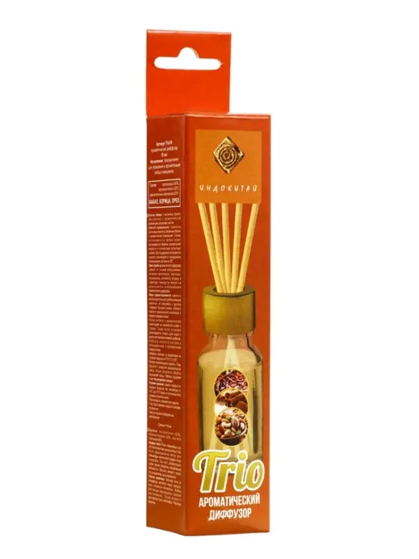Аромадиффузор Trio10 какао, корица, орех, 10 мл