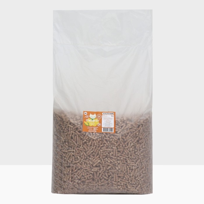 Наполнитель для кошачьего туалета Наполнитель для кошачьего туалета "ОМОЙКОТ" кукурузная гранула 6 мм. 10 кг.