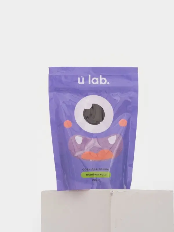 Соль для ванны «Монстрики», 200 г, аромат вишнёвая кола, ULAB Соль для ванны «Монстрики», 200 г, аромат вишнёвая кола, ULAB