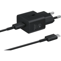 Зарядное устройство сетевое Samsung EP-T2510 25W Type-C  Black+cable
