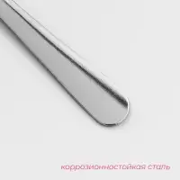 Ложка чайная из нержавеющей стали Доляна &laquo;Оптима&raquo;, длина 13,2 см, толщина 1,2 мм