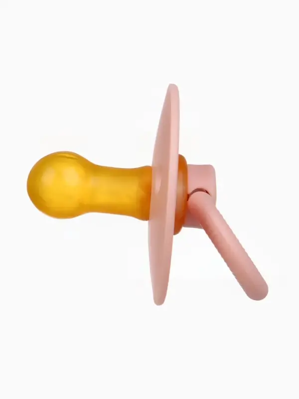 Набор классических пустышек, 2 шт., латекс, персиковый/айвори, в контейнере, от 0 мес., M&B Набор классических пустышек, 2 шт., латекс, персиковый/айвори, в контейнере, от 0 мес., M&B