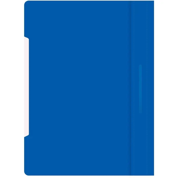 Папка-скоросшиватель Calligrata, А4, 180 мкм, карман для визитки, прозрачный верх, синяя