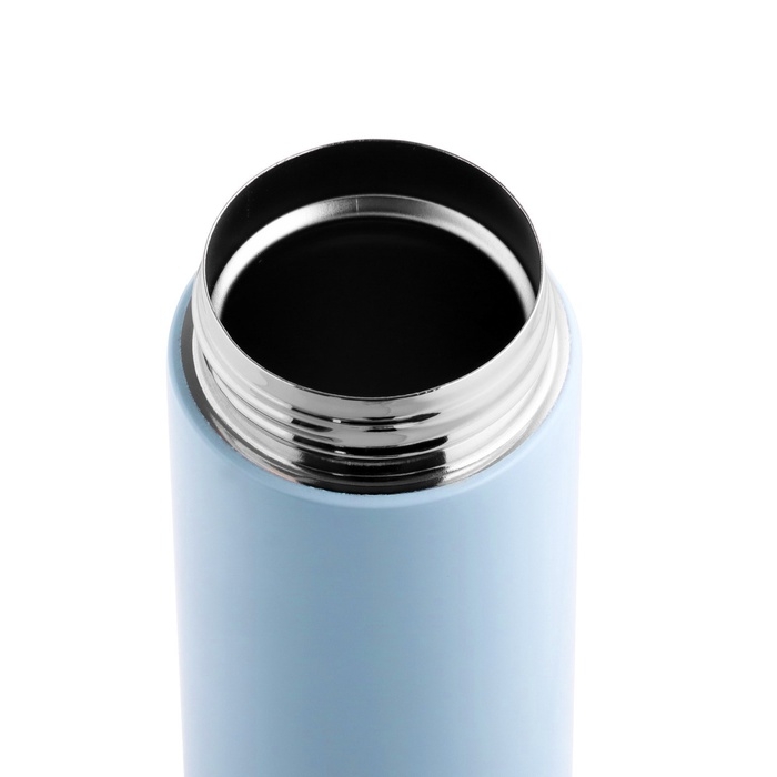 Термос, 400 мл, Simple Термос, 400 мл, Simple "Мастер К", сохраняет тепло 8 ч, 20.5х6.3 см, голубой