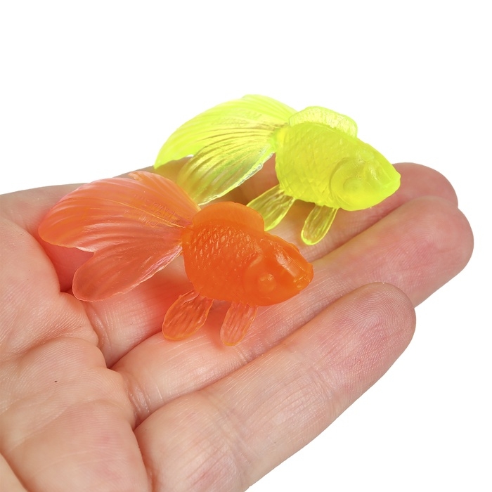 Набор игрушек для ванны &laquo;10 рыбок и сачок&raquo;, 11 шт, Крошка Я