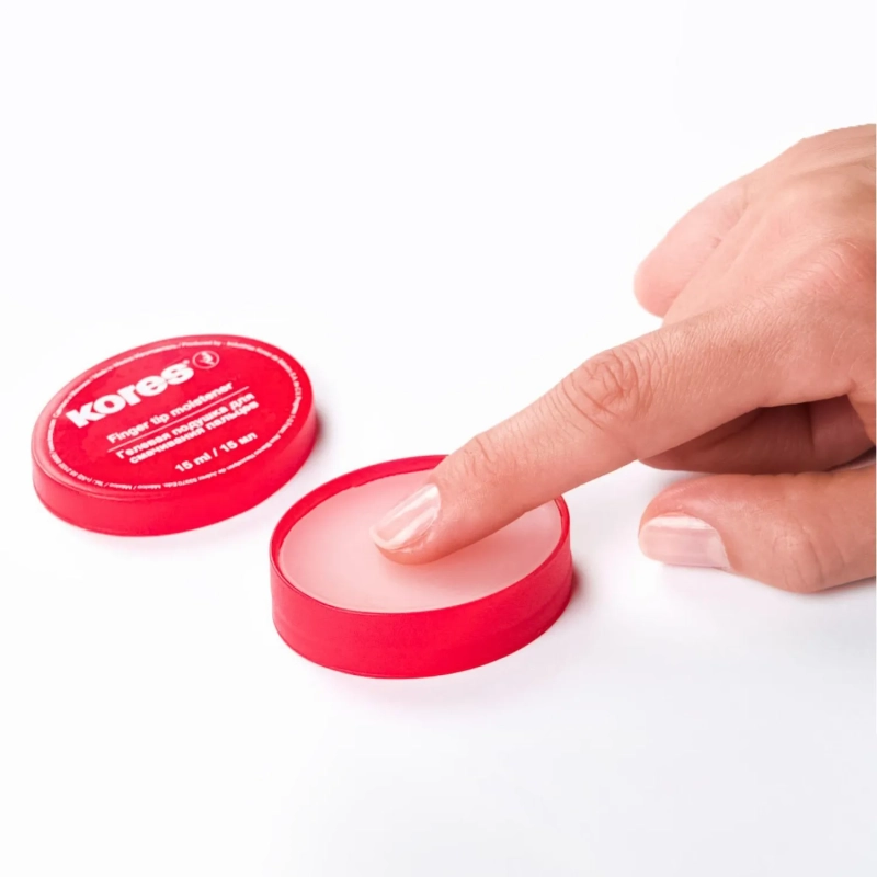 Подушка для смачивания пальцев гелевая KORES 15мл 32616