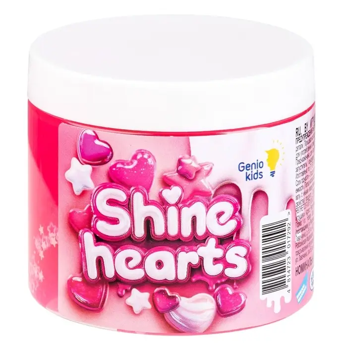 Слайм "Мялка-жмялка", розовый, с посыпкой и фигуркой, 180 г SLI64