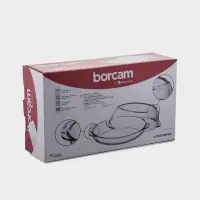 Утятница Paşabah&ccedil;e, 2.6/1.3 л, с крышкой-формой, овальная, жаропрочное стекло, прозрачная