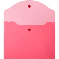 Папка-конверт на кнопке А5,190x240мм,Attache, 180мкм, 10шт.уп , ассорти