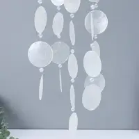 Музыка ветра "Нимб с бусинками" перламутр 26 кружков d=4,8 см 12,5х42,5 см