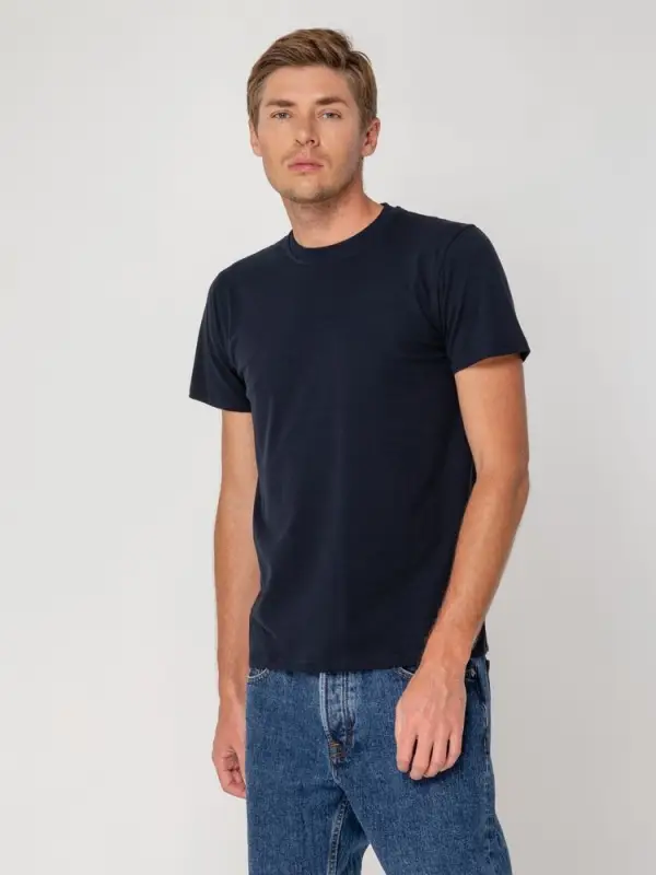 Футболка мужская T-bolka Stretch, темно-синяя (navy), размер S Футболка мужская T-bolka Stretch, темно-синяя (navy), размер S