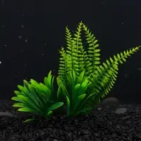 Растение искусственное аквариумное, на подставке под камень, 17&times;14&times;16 см