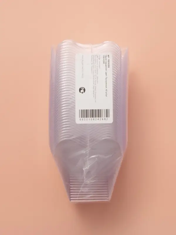 Форма пластиковая одноразовая для фуршета «Сердечная», 60 мл, прозрачная