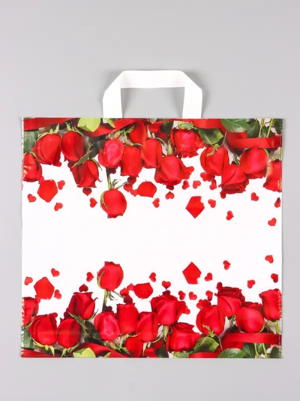 Пакет &laquo;Гран При&raquo;, полиэтиленовый с петлевой ручкой, 38&times;34 + 3 см, 70 мкм