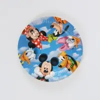 Посуда одноразовая бумажная на 10 персон: стаканы, тарелки, скатерть, Друзья