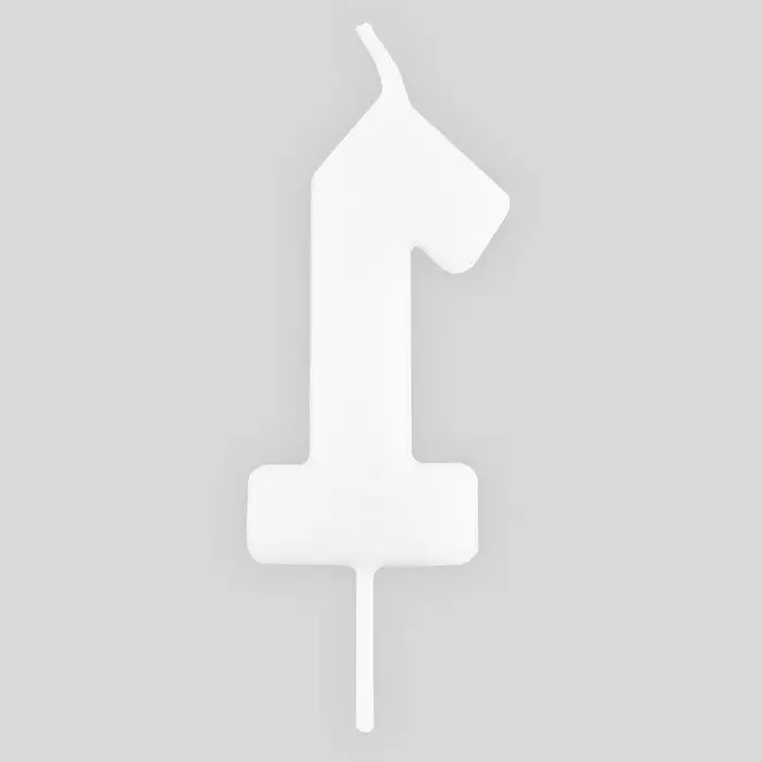 Свеча для торта, цифра &laquo;1&raquo;, светится в темноте, 3,8 х 8 см