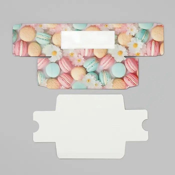 Коробка для макарун, кондитерская упаковка &laquo;Макаруны&raquo;,12 х5.5 х 5.5 см