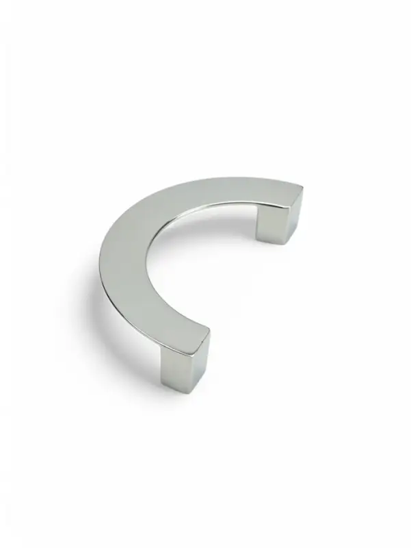 Ручка-скоба мебельная CAPPIO MOON, м/о 96 мм, цвет хром