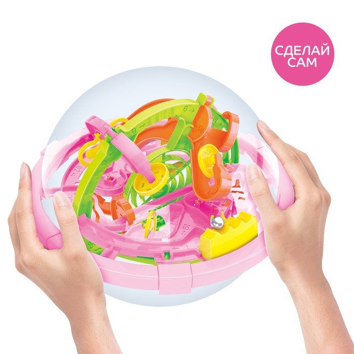 Шар-головоломка «Собери Лабиринтус», 100 уровней, МИКС Шар-головоломка «Собери Лабиринтус», 100 уровней, МИКС