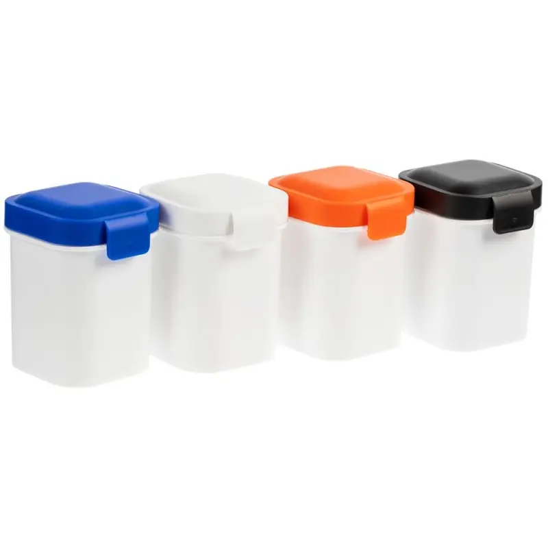 Ланчбокс для снеков Lunch Crunch, белый с синим Ланчбокс для снеков Lunch Crunch, белый с синим