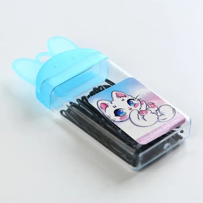 Невидимки для волос &laquo;Милый котик&raquo; , 20 шт., длина невидимки 5 см