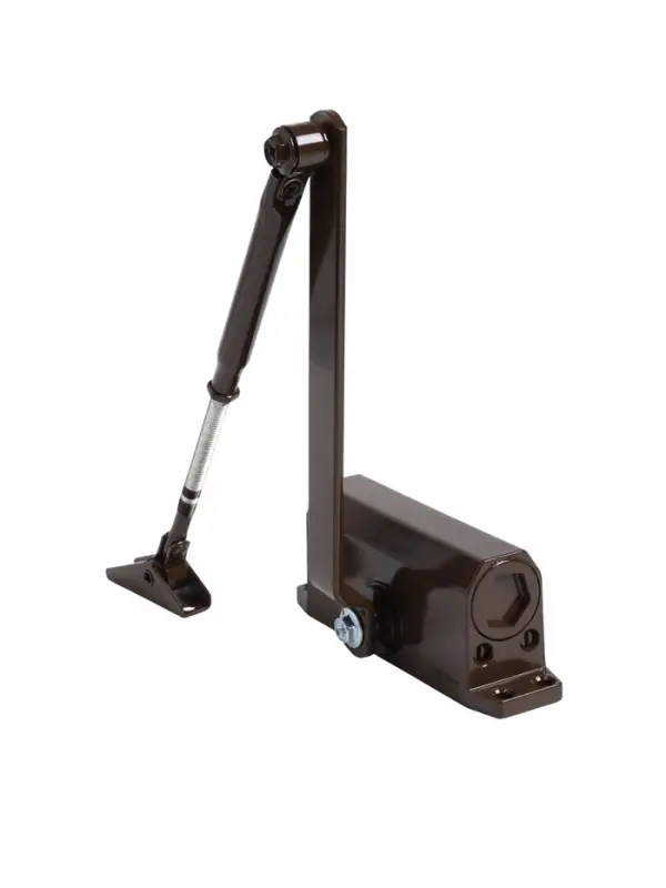 Доводчик дверной ТУНДРА d=40BR, до 40 кг, коричневый