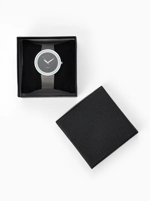 Набор коробочек подарочных 6 шт. под часы &laquo;Рептилия&raquo; крокодил, 9&times;9, цвет чёрный (9670096)