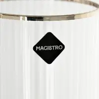 Пивной бокал Magistro &laquo;Руно&raquo;, 390 мл, 17.5&times;7 см, на ножке, с золотой отводкой, стекло, прозрачный