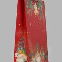 Пакет подарочный &laquo;Новогодний звон&raquo;, 33&times;10&times;42.5 см