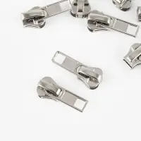 Бегунок автоматический &laquo;Классика&raquo; для молнии &laquo;Трактор&raquo;, №5, 10 шт., цвет никель