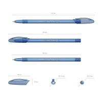 Ручка шариковая ErichKrause Neo Original, узел 0.7 мм, тонкое письмо, чернила синие, длина линии письма 1000 метров