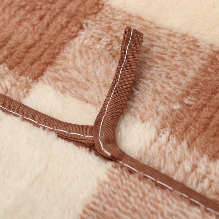 Полотенце банное Этель Полотенце банное Этель "Клетка", цв. коричневый, 70х140 см, 100% п/э, 240 г/м2