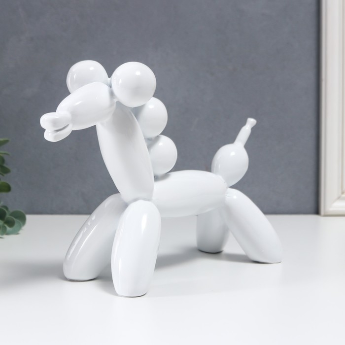 Сувенир полистоун Сувенир полистоун "Воздушный шарик - лошадка" белый 18х8х28 см