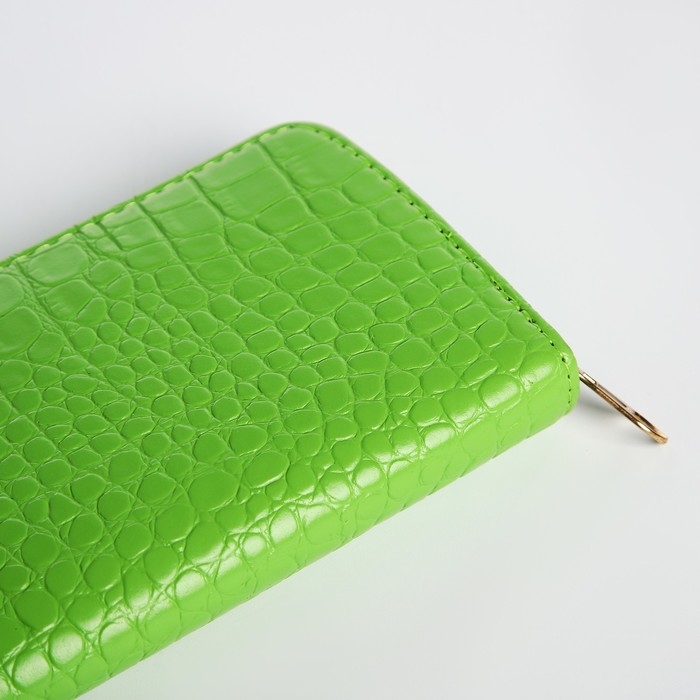 Кошелёк женский на молнии, цвет зелёный Кошелёк женский на молнии, цвет зелёный