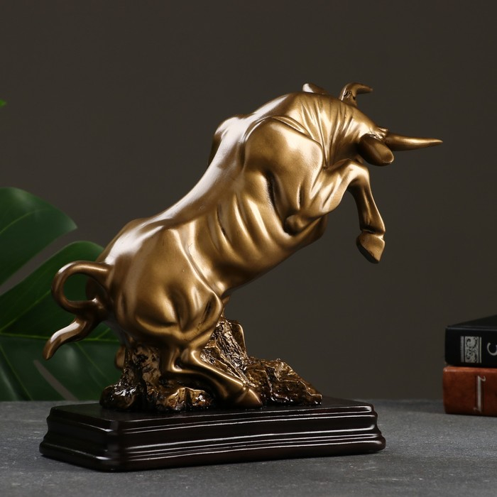 Фигура  Фигура "Бык" золото, 25х10,5х22,5см