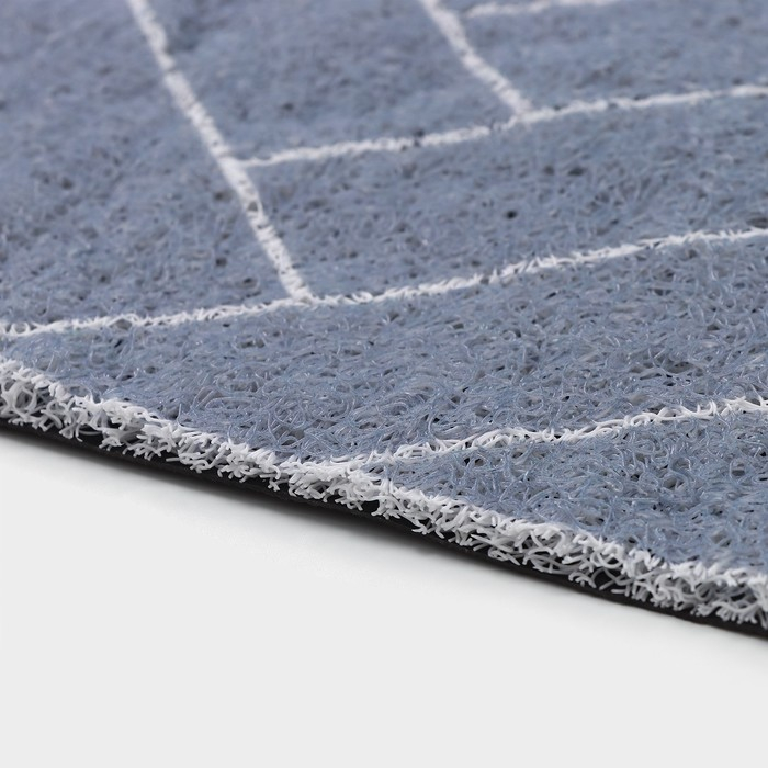 Коврик придверный грязезащитный Доляна «Лофт», 45×75 см, цвет серый Коврик придверный грязезащитный Доляна «Лофт», 45×75 см, цвет серый