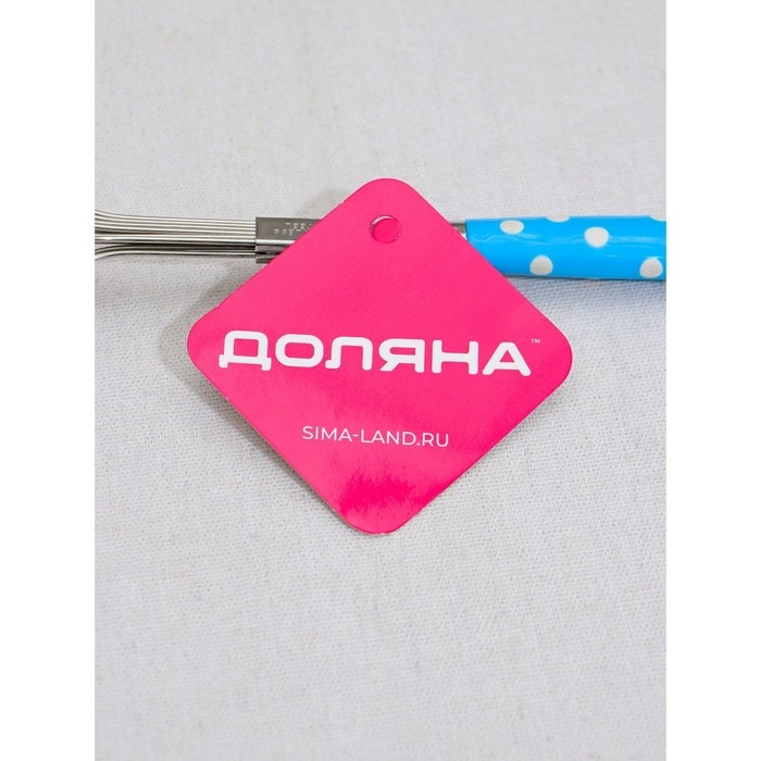 Венчик для взбивания Доляна «Горох», 26×6 см, цвет МИКС Венчик для взбивания Доляна «Горох», 26×6 см, цвет МИКС