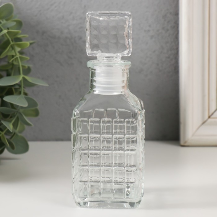 Диффузор для эфирных масел с крышкой Диффузор для эфирных масел с крышкой "Квадратики" 100 мл прозрачный 4,5х5х13,5 см