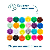 Набор для детской лепки «Тесто-пластилин 24 баночки»