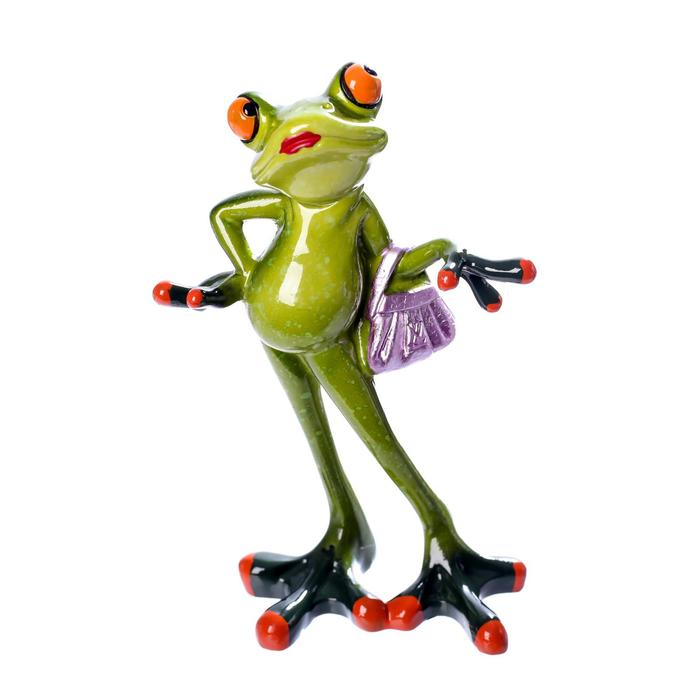 Сувенир полистоун лак  Сувенир полистоун лак "Лягушка Фифа" 15х5,5х10 см