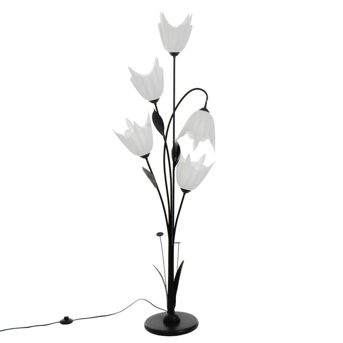 Торшер  Торшер "Аделла" 5хЕ27 15Вт белый h.145 см