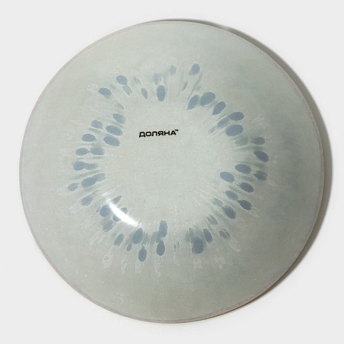 Салатник стеклянный Доляна «Киви», 720 мл, 18,5×5 см, цвет зелёный