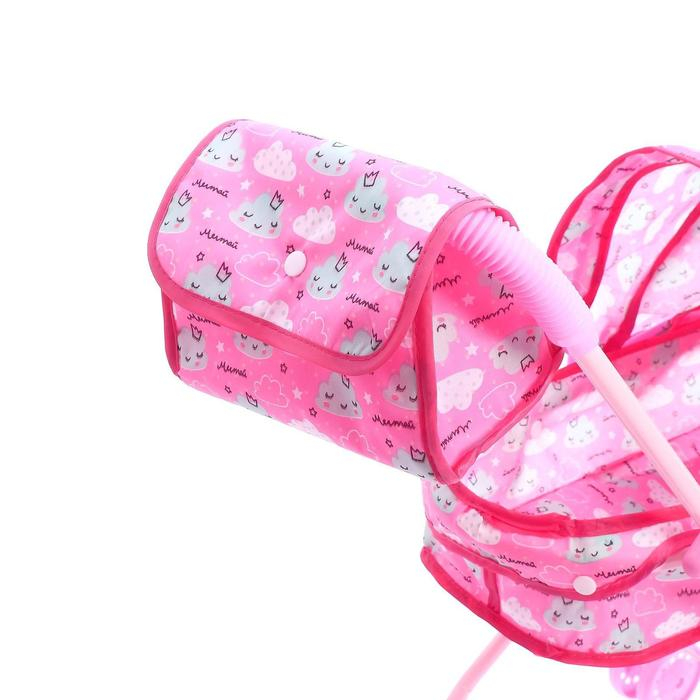 Коляска для кукол с сумкой «Облачка» универсальная, металлический каркас Коляска для кукол с сумкой «Облачка» универсальная, металлический каркас