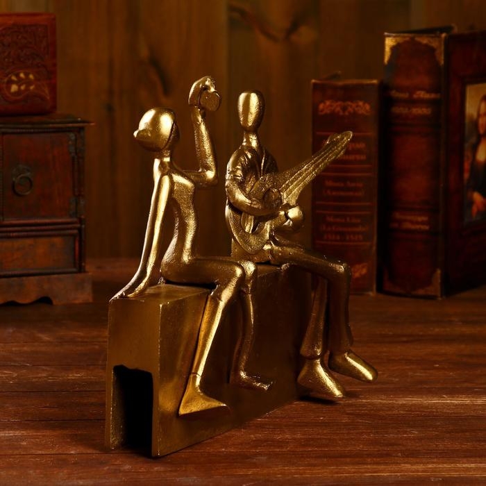 Сувенир  Сувенир "Музыканты" алюминий 24,8х7,6х25,4 см (латунное покрытие)