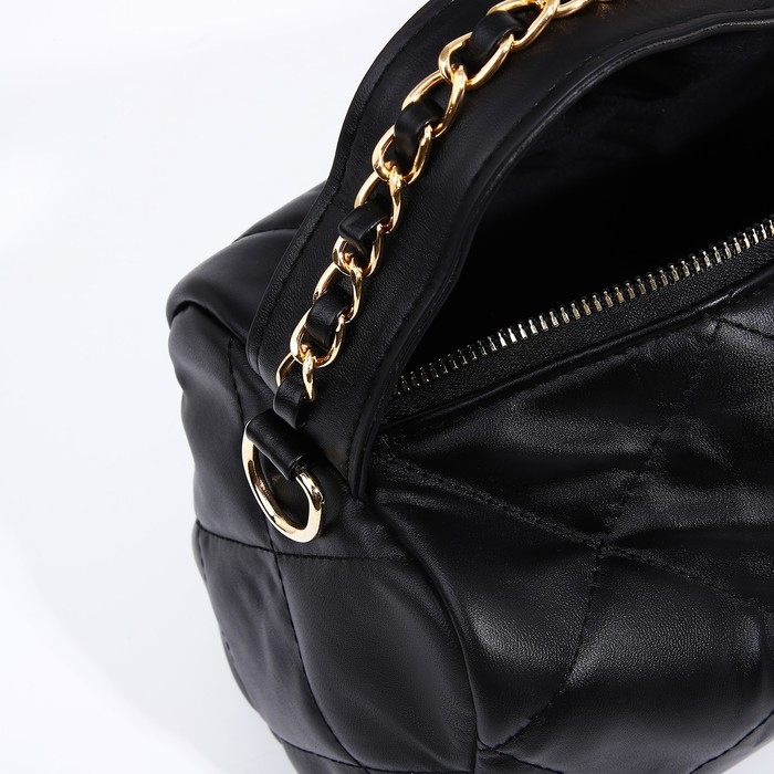 Сумка-багет на молнии, цвет чёрный Сумка-багет на молнии, цвет чёрный