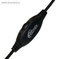 Наушники Ritmix RH-555M Gaming, игровые, полноразмерные, микрофон, 3.5мм, 1.8м, черно/зелен