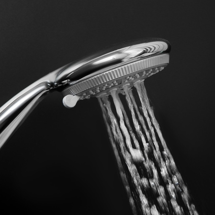 Душевая лейка ZEIN Z0505, пластик, большая, 5 режимов, хром Душевая лейка ZEIN Z0505, пластик, большая, 5 режимов, хром