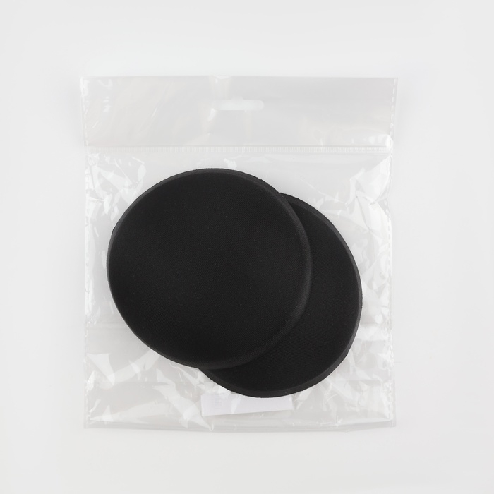 Чашки для бюстгальтера «Круг», L (48), d = 14,5 см, пара, цвет чёрный Чашки для бюстгальтера «Круг», L (48), d = 14,5 см, пара, цвет чёрный