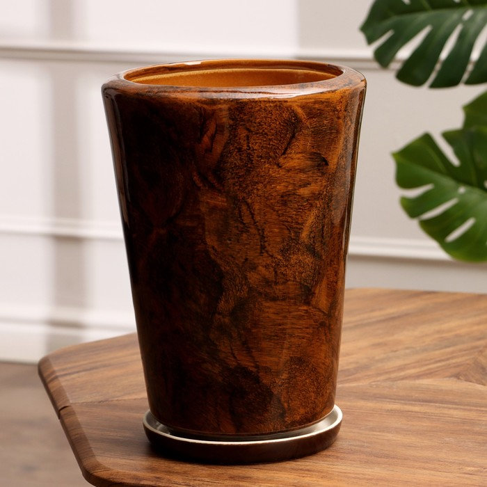 Набор горшков 3шт. Набор горшков 3шт. "Конус" 20 л/ 8,5 л/ 3,5 л коричневый