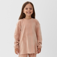 Костюм детский (свитшот, брюки) KAFTAN Plushy р.30 (98-104), бежевый